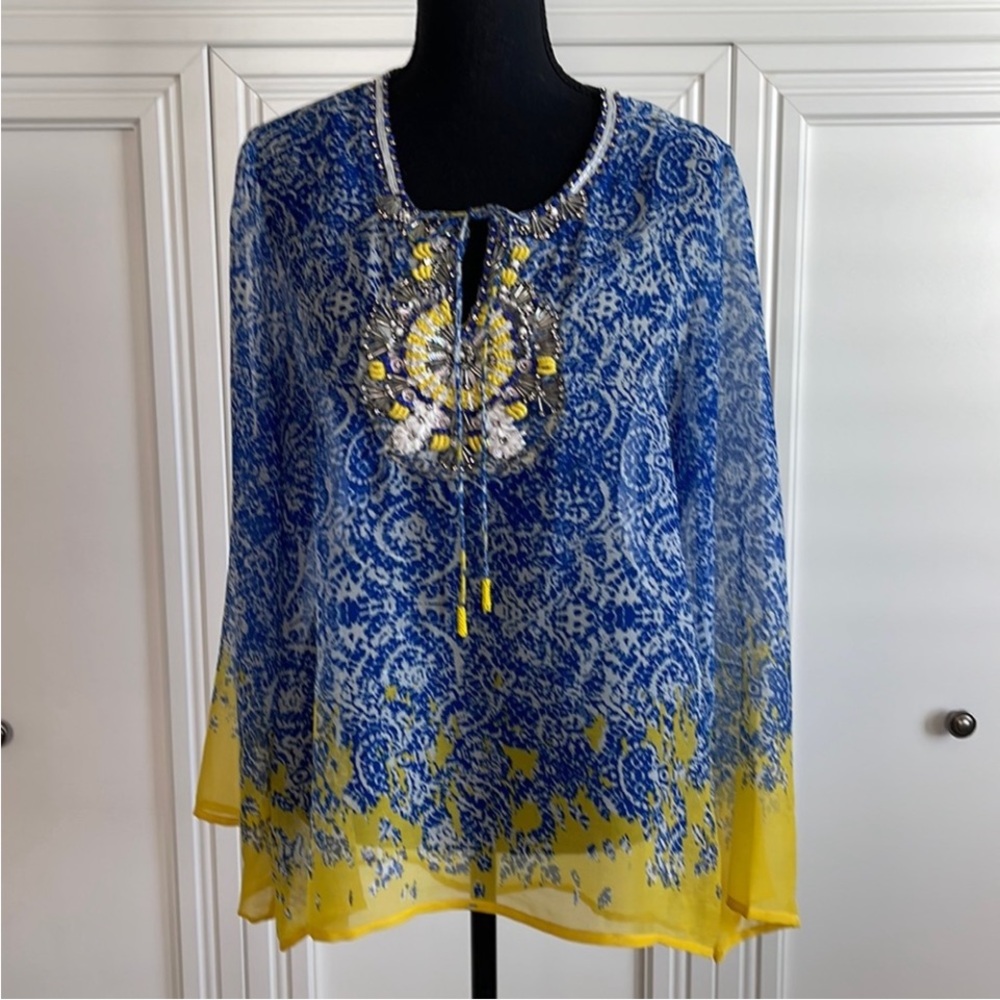 SOFT SURROUNDINGS BEAUTIFUL EMBELLISHED TUNIC